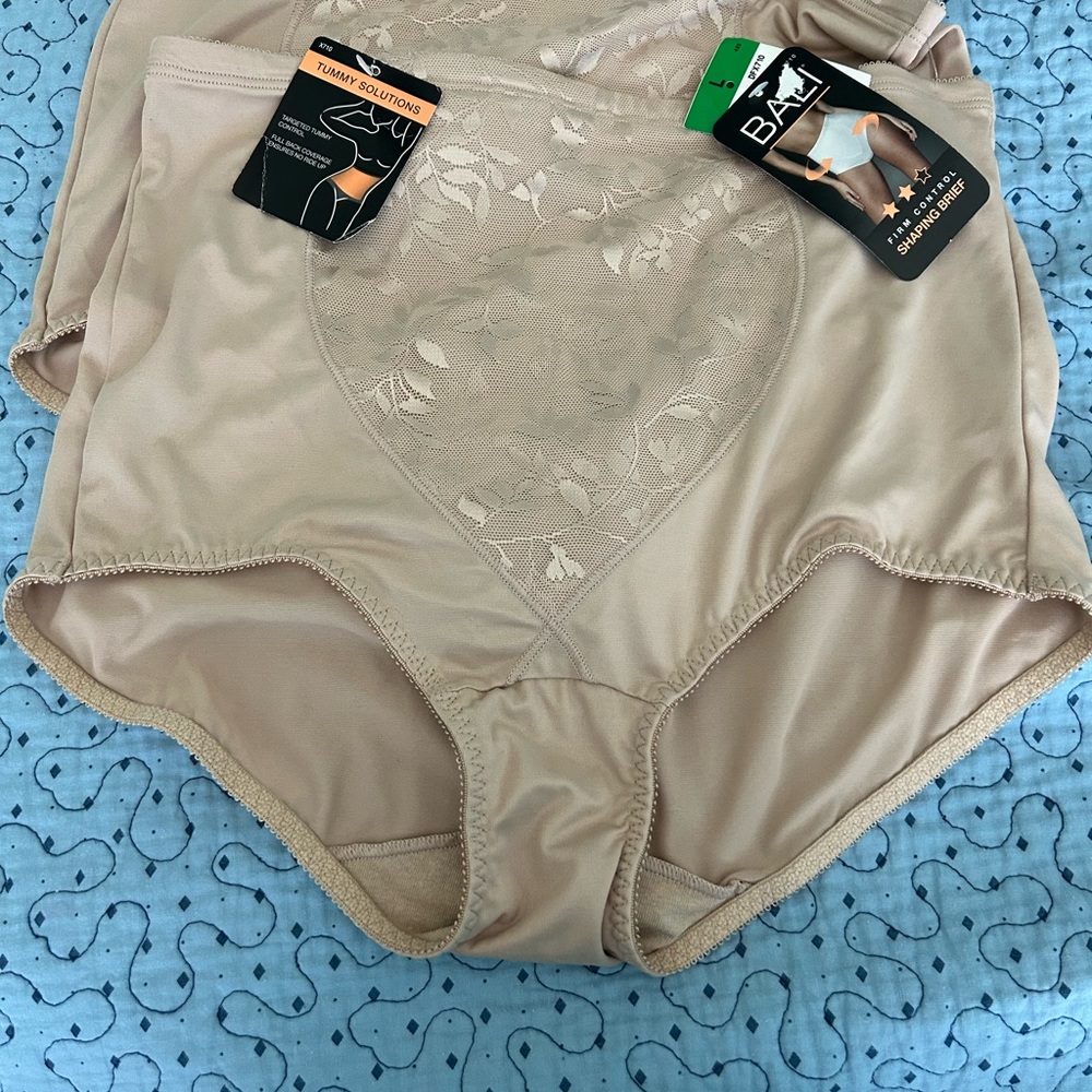 Bali Beige Floral Shapewear Briefs